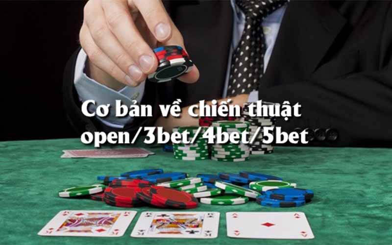 Chiến thuật open/3bet/4bet/5bet trong Poker là gì?